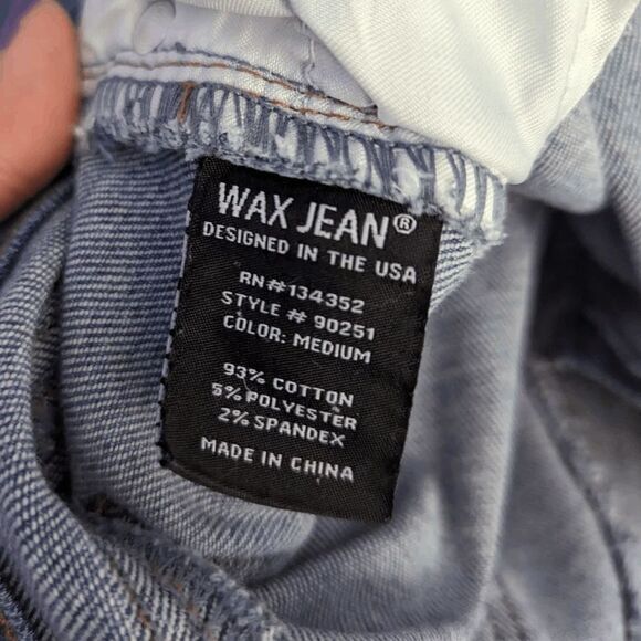 Women's Wax Jean Modal Fabric Basic Skinny Medium Wash 9/29 High-Waisted - Picture 5 of 8